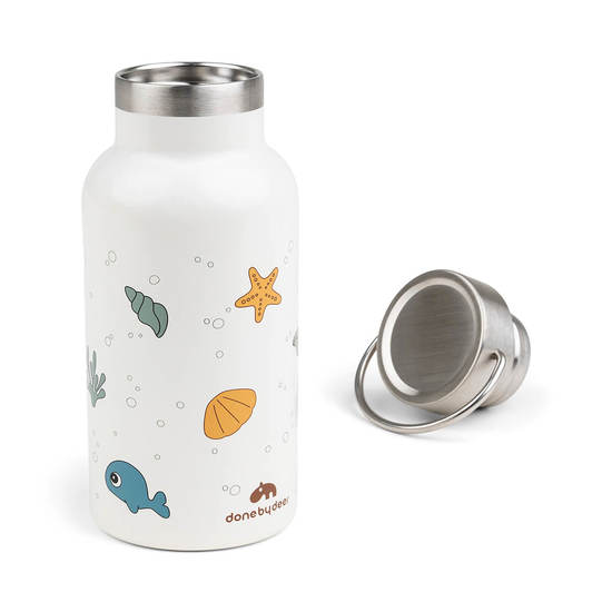 Done by Deer Termoflaska Sea friends Beige 350 ml