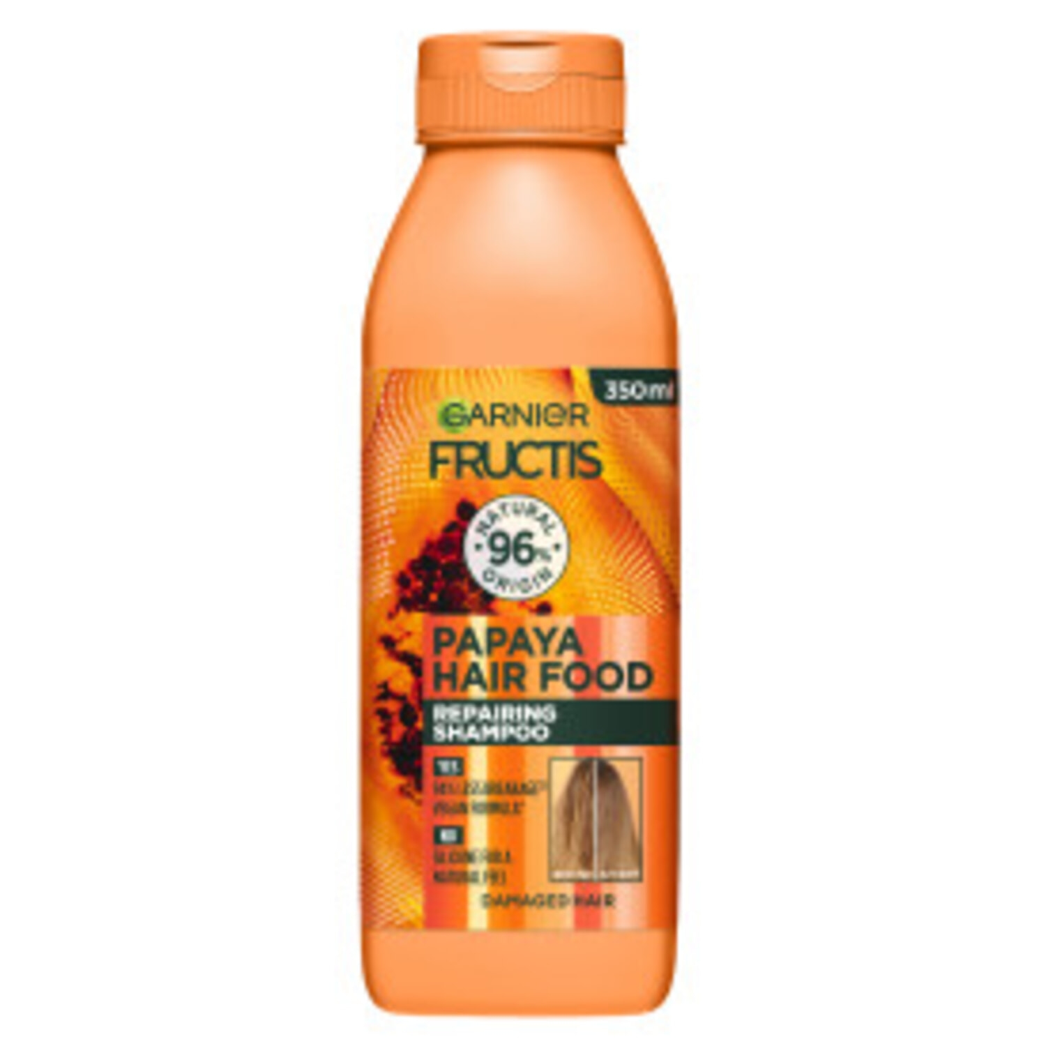Alternativ bild 1 för Garnier Fructis Hair Food Repairing Schampo Papaya 350 ml