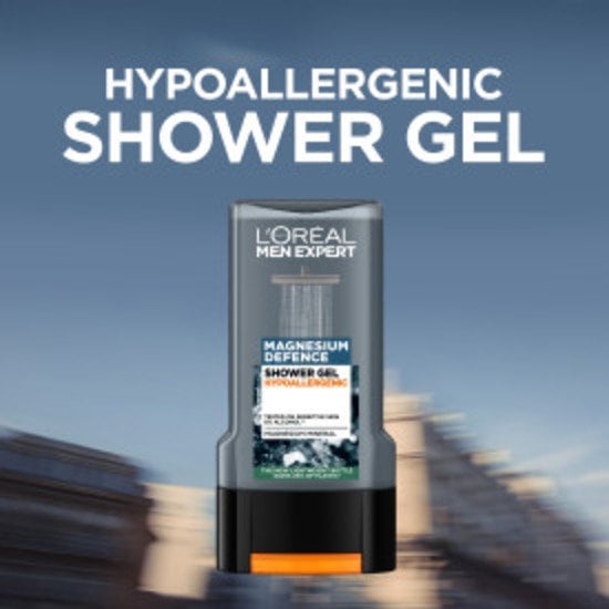 L'Oréal Paris Men Expert Shower Gel Magnesium Defence Hypoallergenic Shower Gel 300 ml