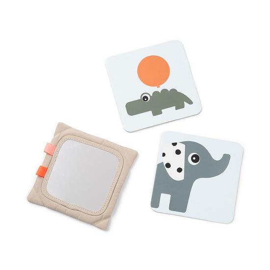 Done by Deer Baby contrast card holder Deer friends Sand