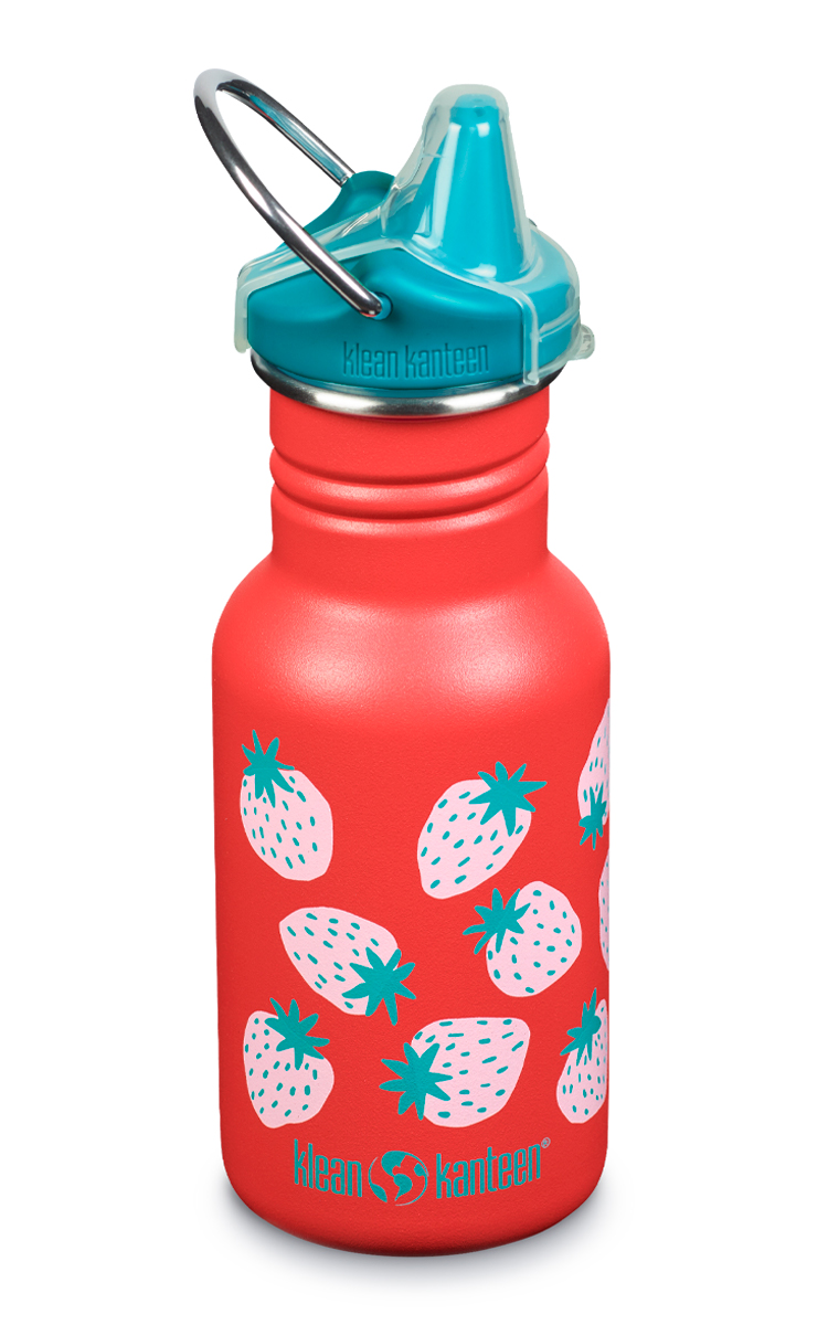 Klean Kanteen Kid Classic Narrow w/ Sippy Cap Coral Strawberries 355 ml