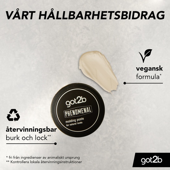 Schwarzkopf Got2b Phenomenal Paste Hårvax 100 ml