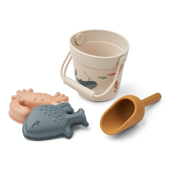 LIEWOOD Strandset med Minihavsdjur Sea creature/Sandy