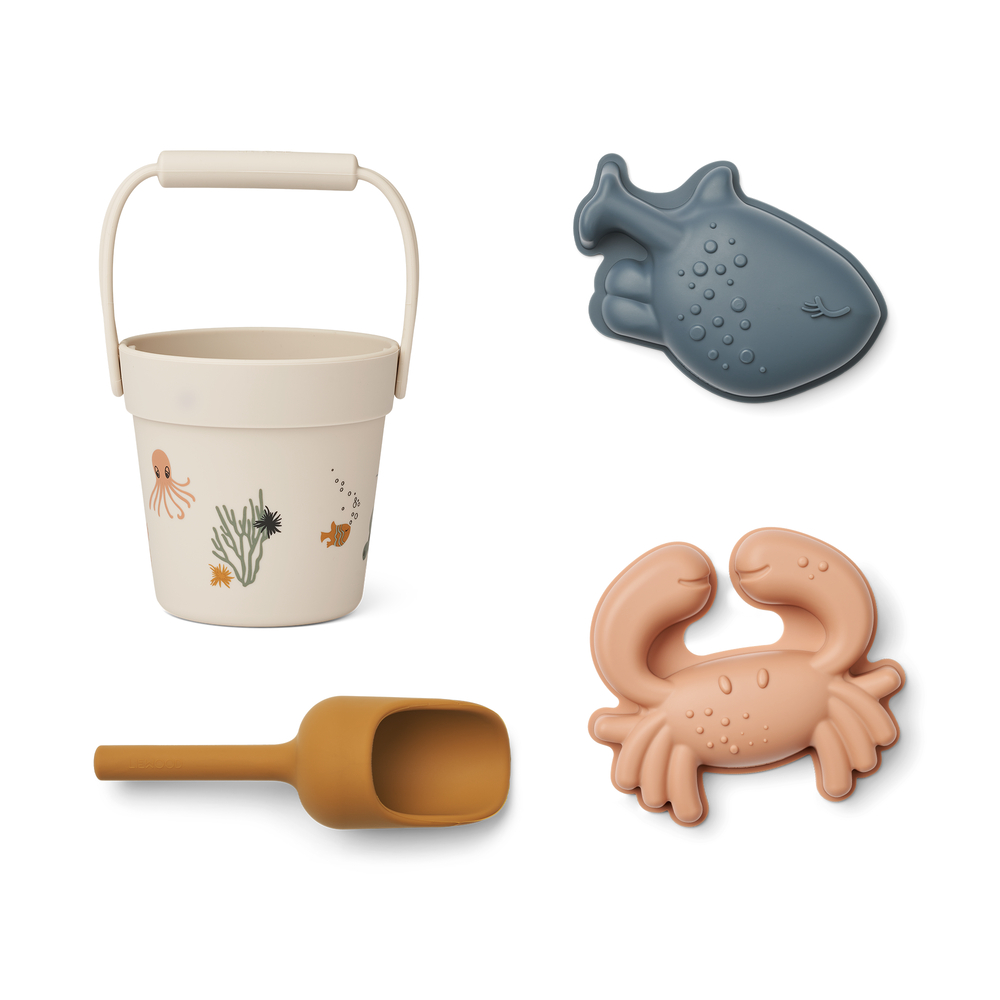 LIEWOOD Strandset med Minihavsdjur Sea creature/Sandy