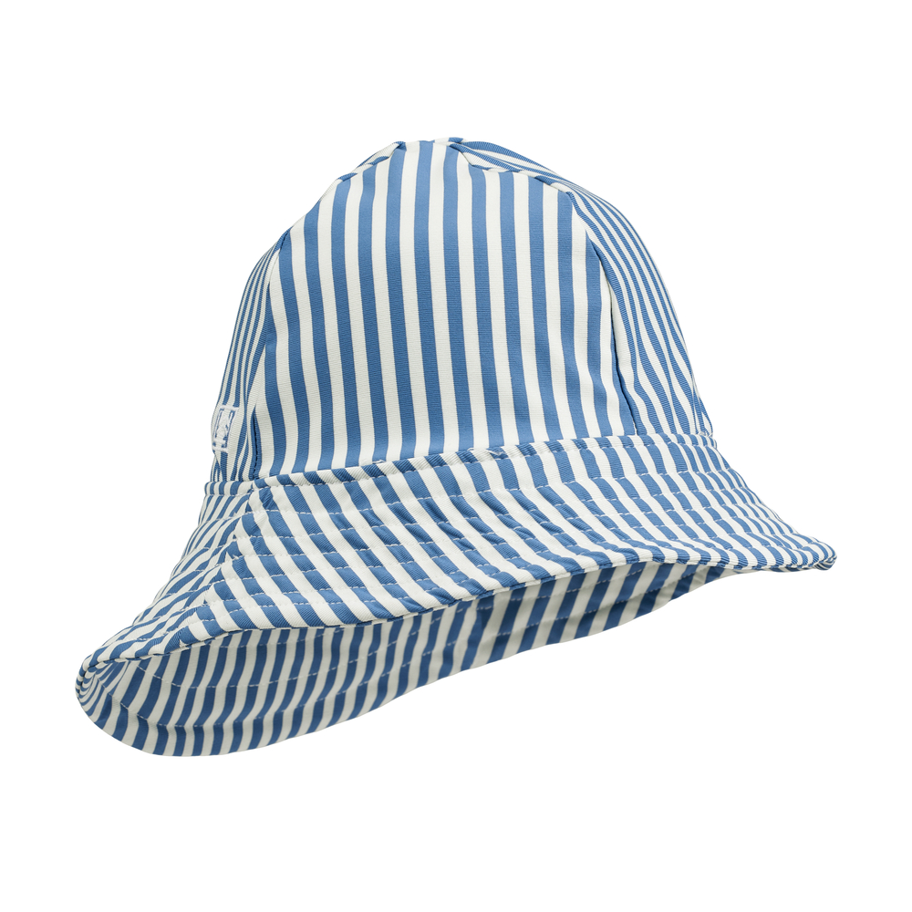 LIEWOOD Josefine Solhatt Y/D stripe Riverside/Creme de la creme 3-6 mån