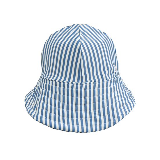 LIEWOOD Josefine Solhatt Y/D stripe Riverside/Creme de la creme 3-6 mån