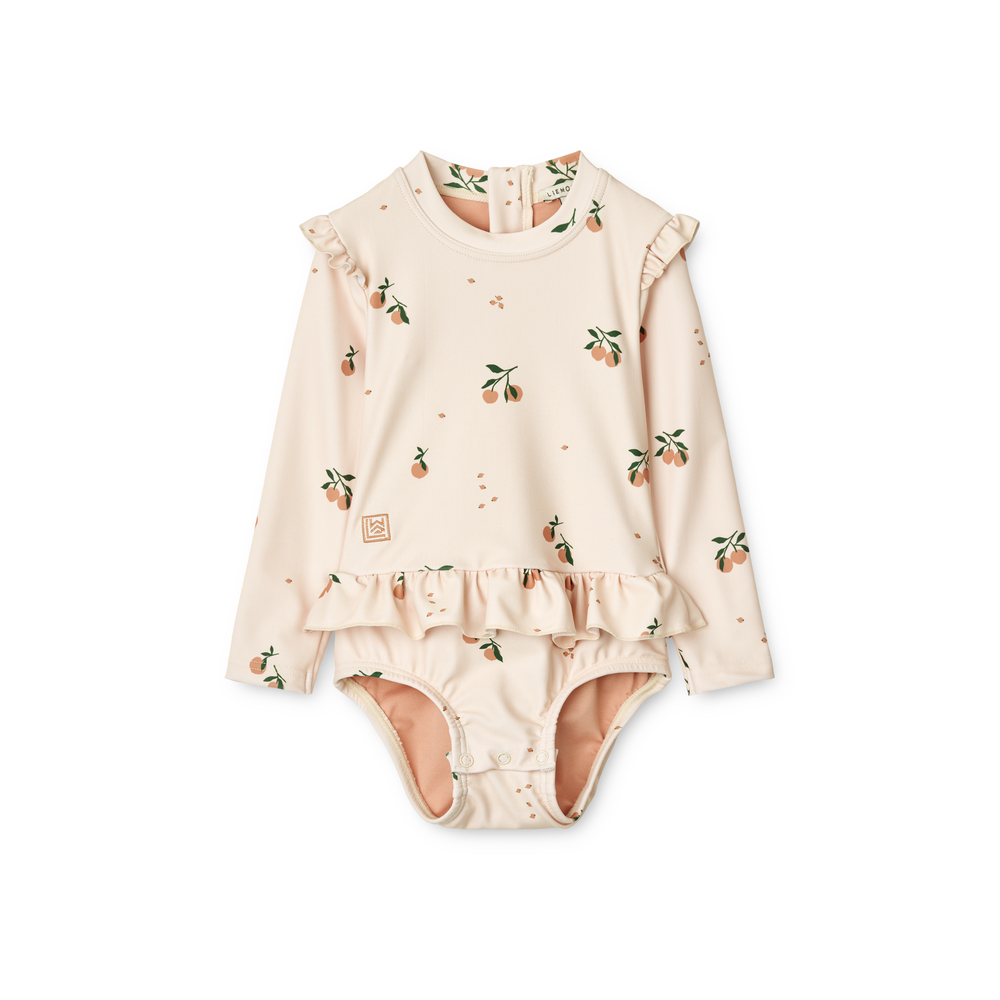 LIEWOOD Sille Baby Baddräkt Peach/Sea shell storlek 92 2 år