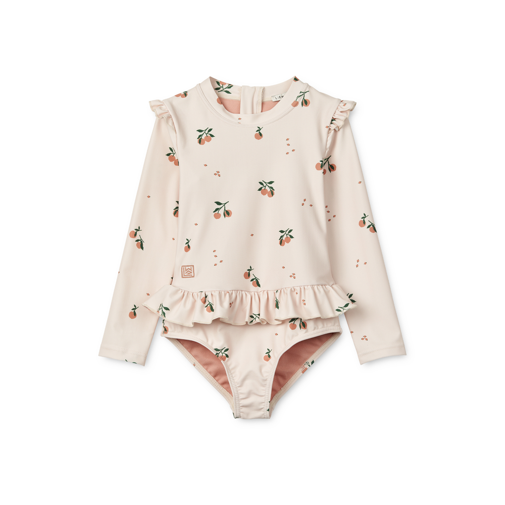 LIEWOOD Sille Baddräkt Junior Peach/Sea shell storlek 98 3 år