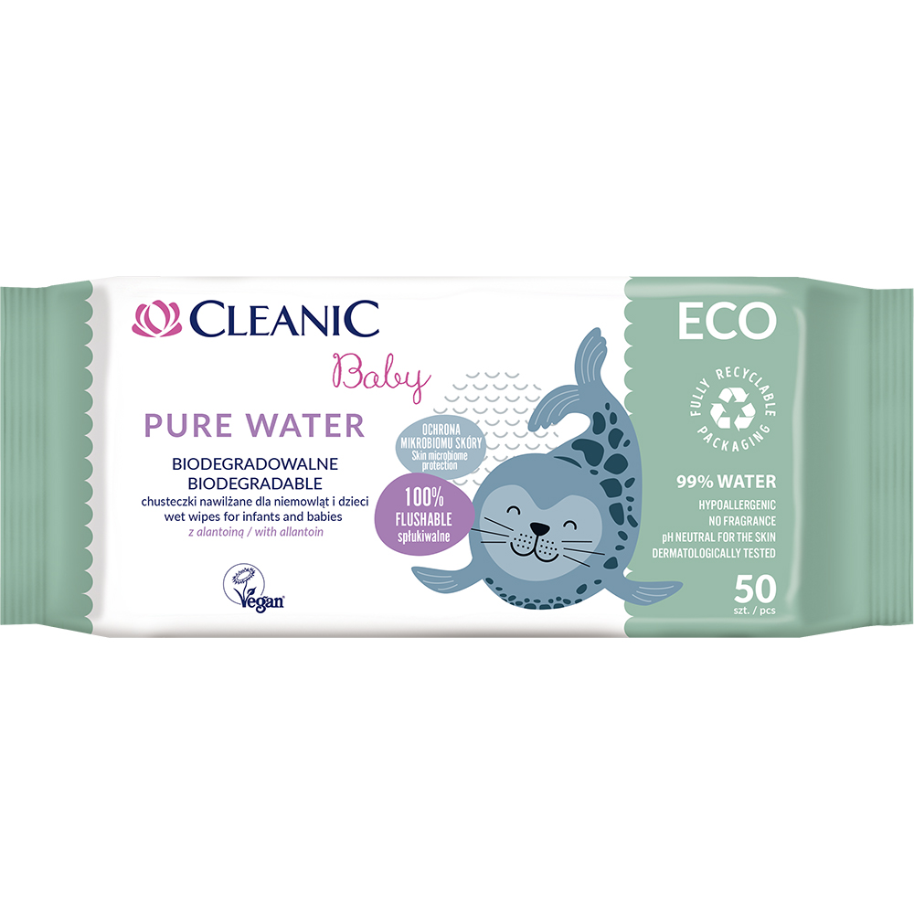 Cleanic Baby ECO Våtservetter Pure Water 50-pack