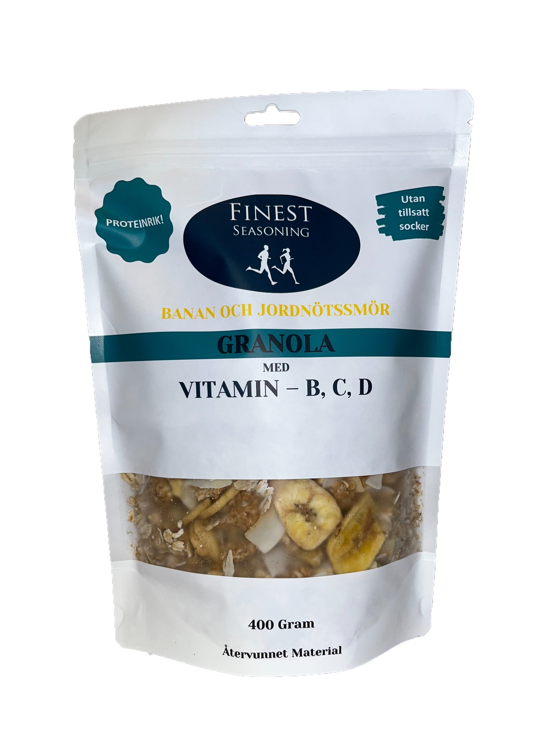 Finest Seasoning Granola Banan & Jordnötssmör 400 g