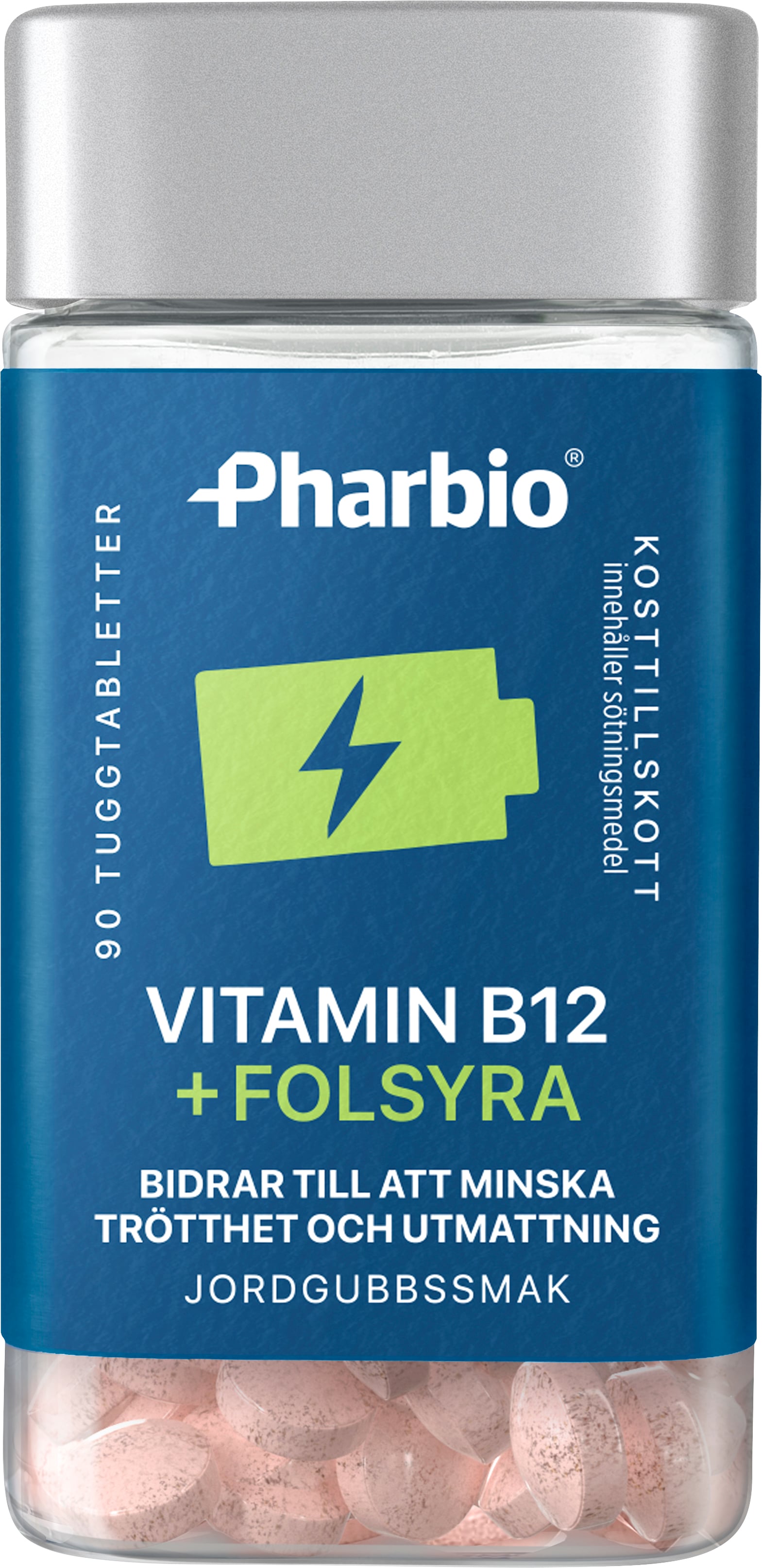 Pharbio B12 + Folsyra tuggtabletter 90 st