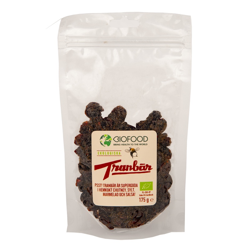 Biofood Tranbär 175 g