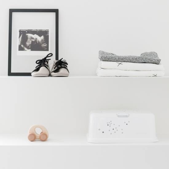 Funkybox förvaring för våtservetter White Little Stars