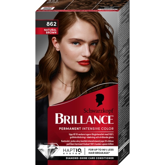Schwarzkopf Brillance Hårfärg 862 Natur Brown