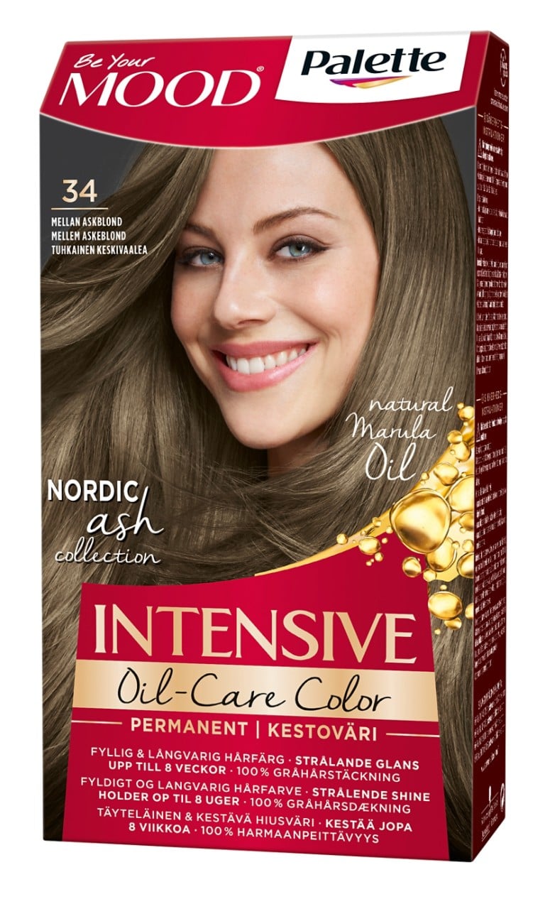 Schwarzkopf Mood Palette Hårfärg 34 Mellan Askblond