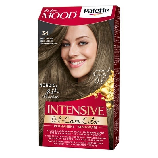 Schwarzkopf Mood Palette Hårfärg 34 Mellan Askblond