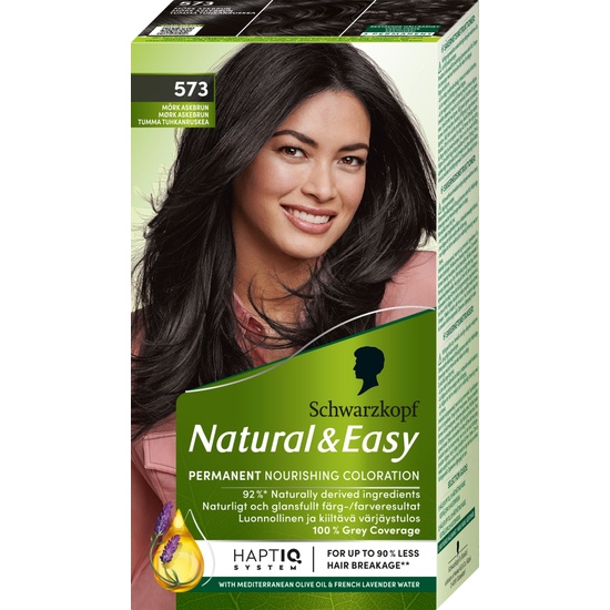 Schwarzkopf Natural & Easy 573 Mörk Askbrun