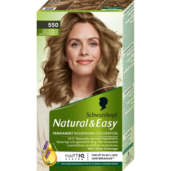 Schwarzkopf Natural & Easy Hårfärg 550 Satin Mörkblond