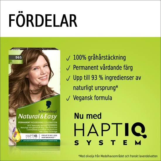 Schwarzkopf Natural & Easy Hårfärg 565 Mandel Ljus Gyllenbrun