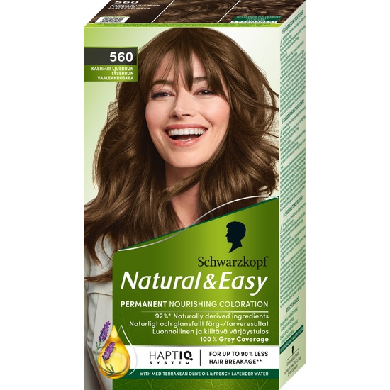 Schwarzkopf Natural & Easy Hårfärg 560 Kashmir Ljusbrun