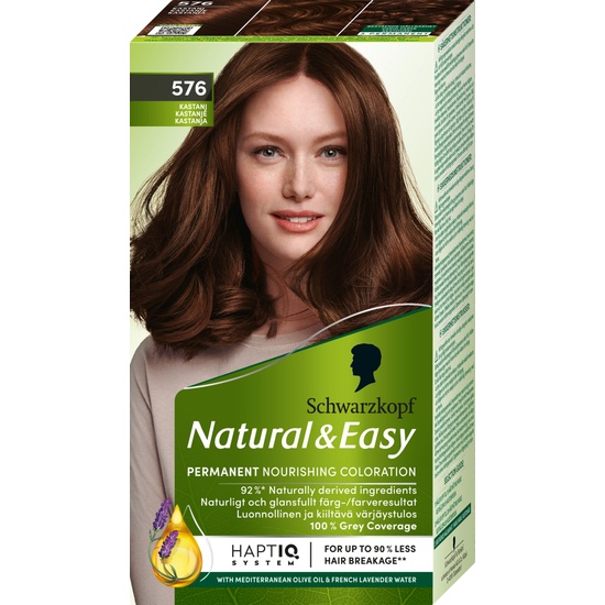 Schwarzkopf Natural & Easy Hårfärg 576 Kastanj