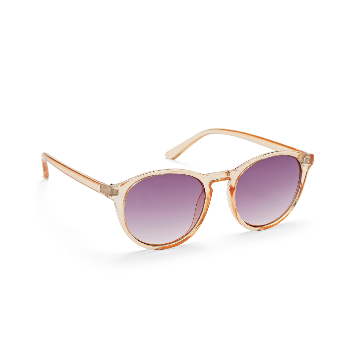 Haga Eyewear Brindisi Transparent Ligth Peach - Gradient Purple lens
