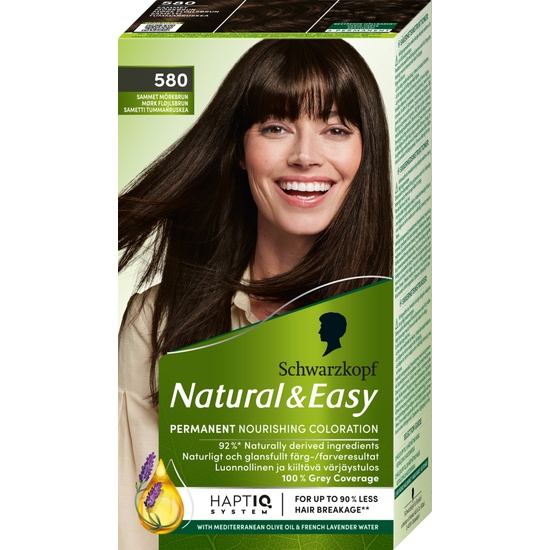 Schwarzkopf Natural & Easy Hårfärg 580 Sammet Mörkbrun