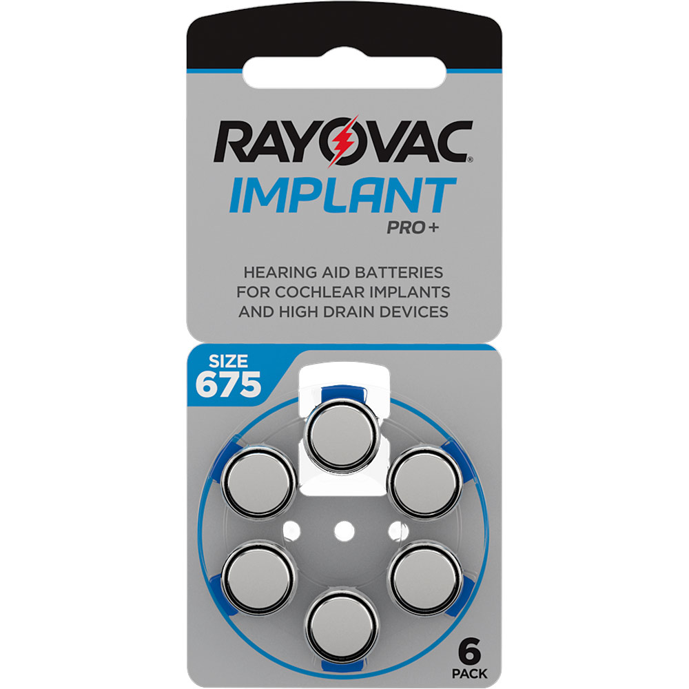 Rayovac Implant Pro 675 6-pack