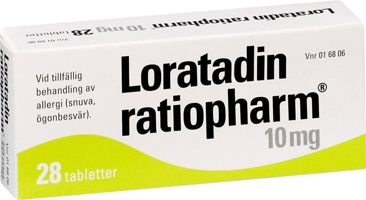 Loratadin ratiopharm 10 mg 28 styck Tablett