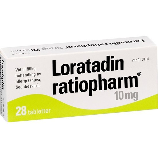 Loratadin ratiopharm 10 mg 28 styck Tablett