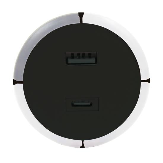 CAPiDi USB A+C  Säkerhetstimer 1-4 Timmar 17W Svart