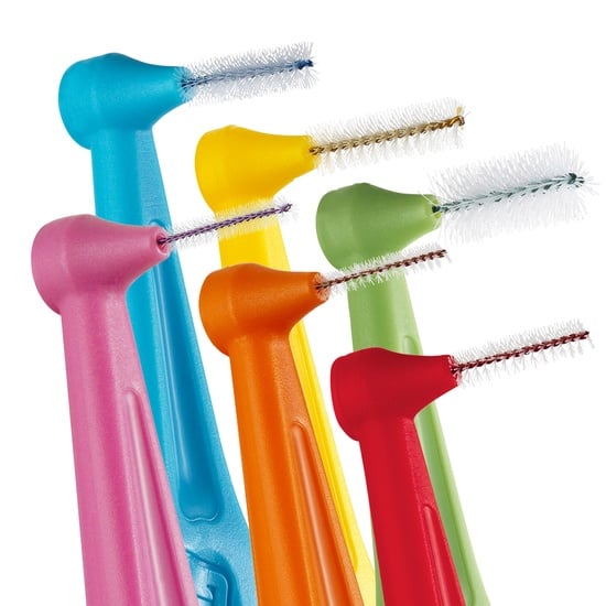TePe Angle Vinklad Mellanrumsborste Mixpack 0,4-0,8 mm 6 st
