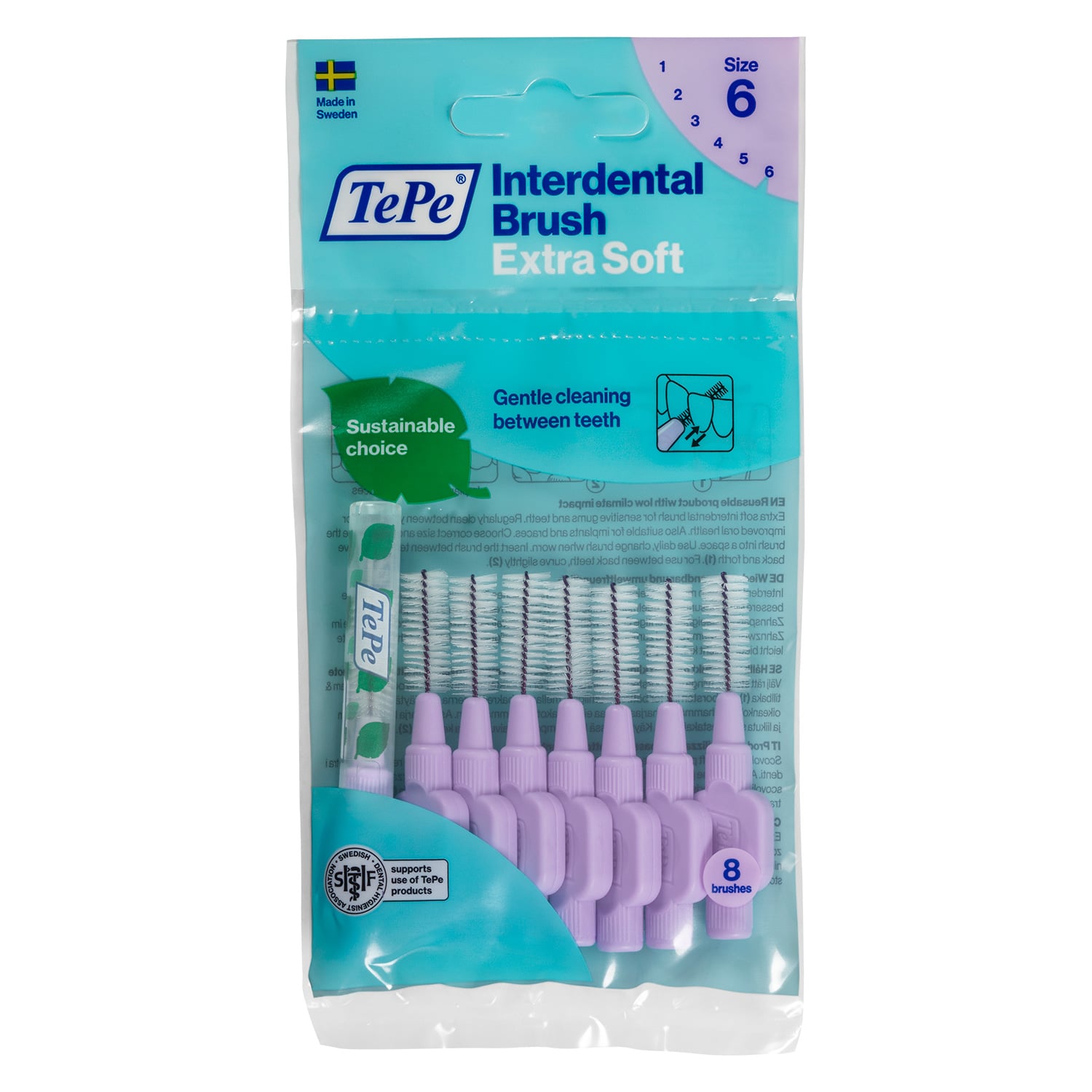 TePe Mellanrumsborste Extra Soft 1,1 mm Lila 8 st