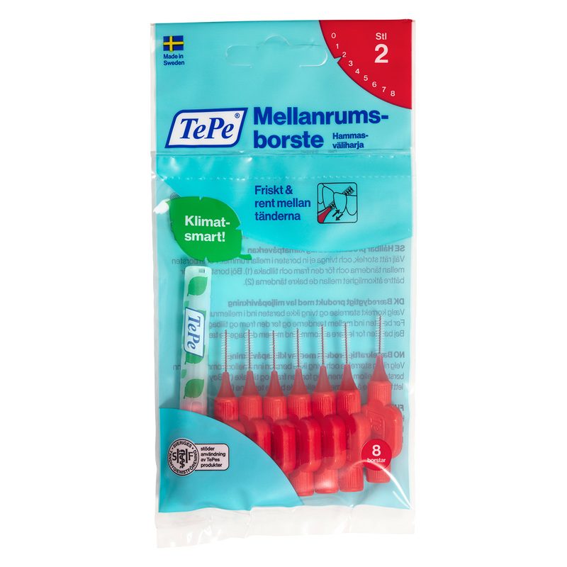 TePe Mellanrumsborste Original 0,5 mm Röd 8 st