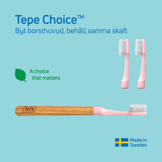TePe Choice Regular Soft Tandborse Rosa 3 st