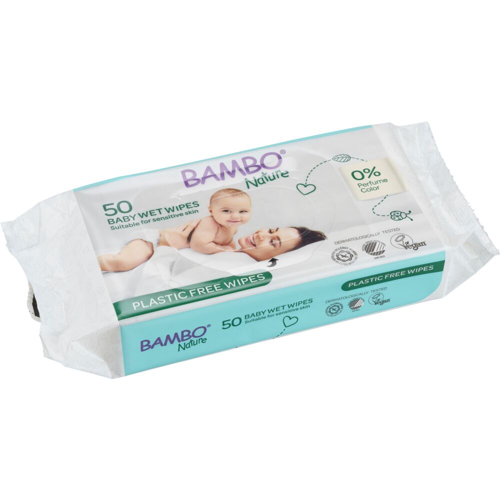 ABENA Komposterbar Våtservett Bambo 20x17cm 50-pack
