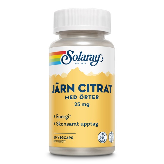 Solaray Järn Citrate 60 kapslar