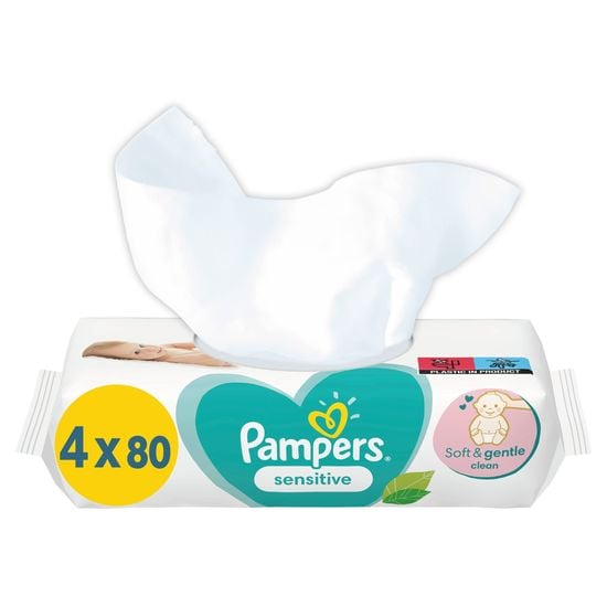 Pampers Sensitive Baby Våtservetter 4 x 80 st