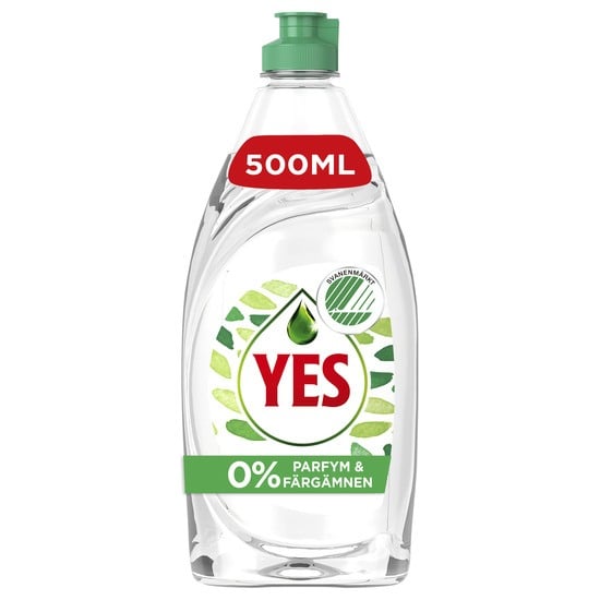 YES Diskmedel med 0% Parfym & Färgämnen 500 ml