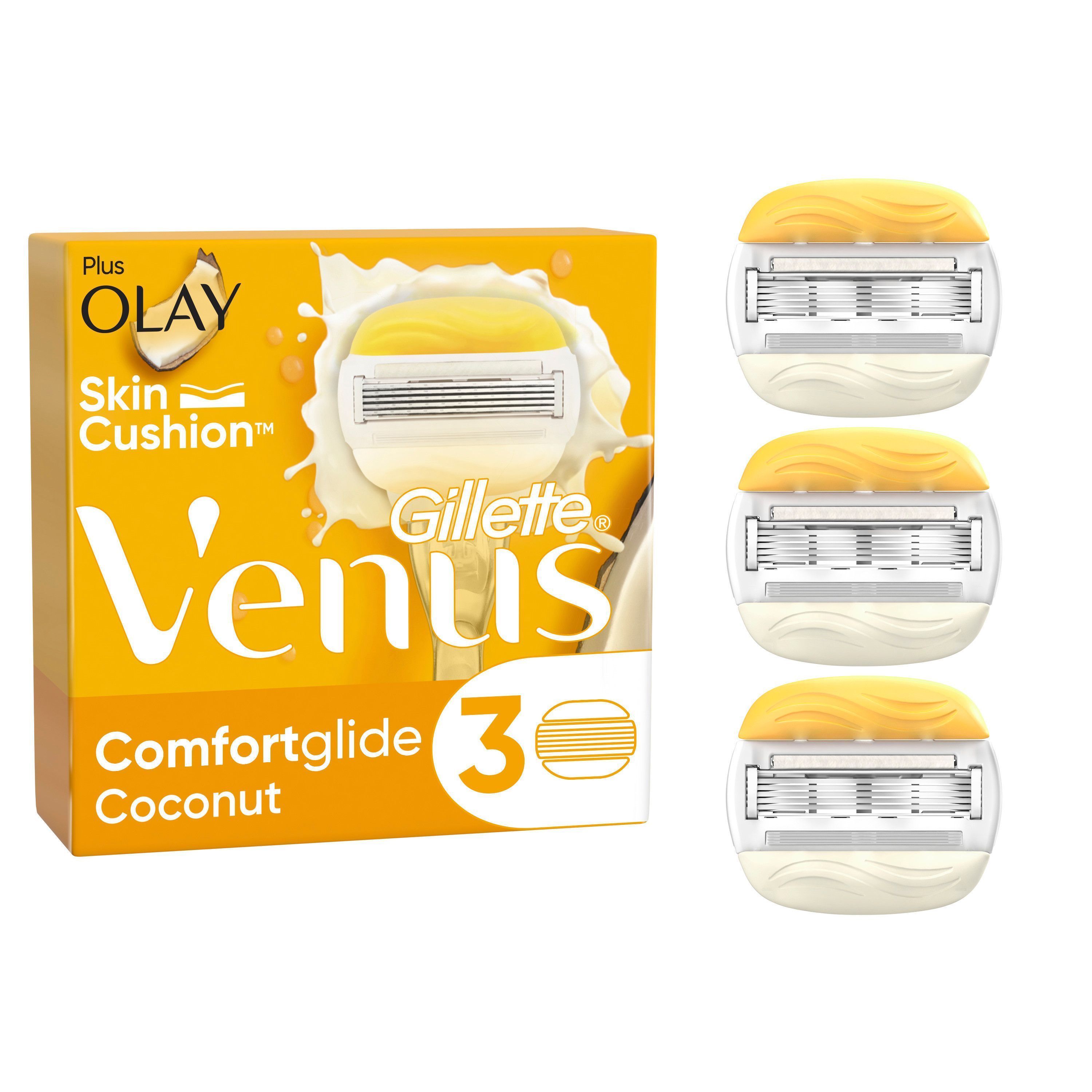 Gillette Venus Comfortglide Coconut plus Olay Rakblad 3 st
