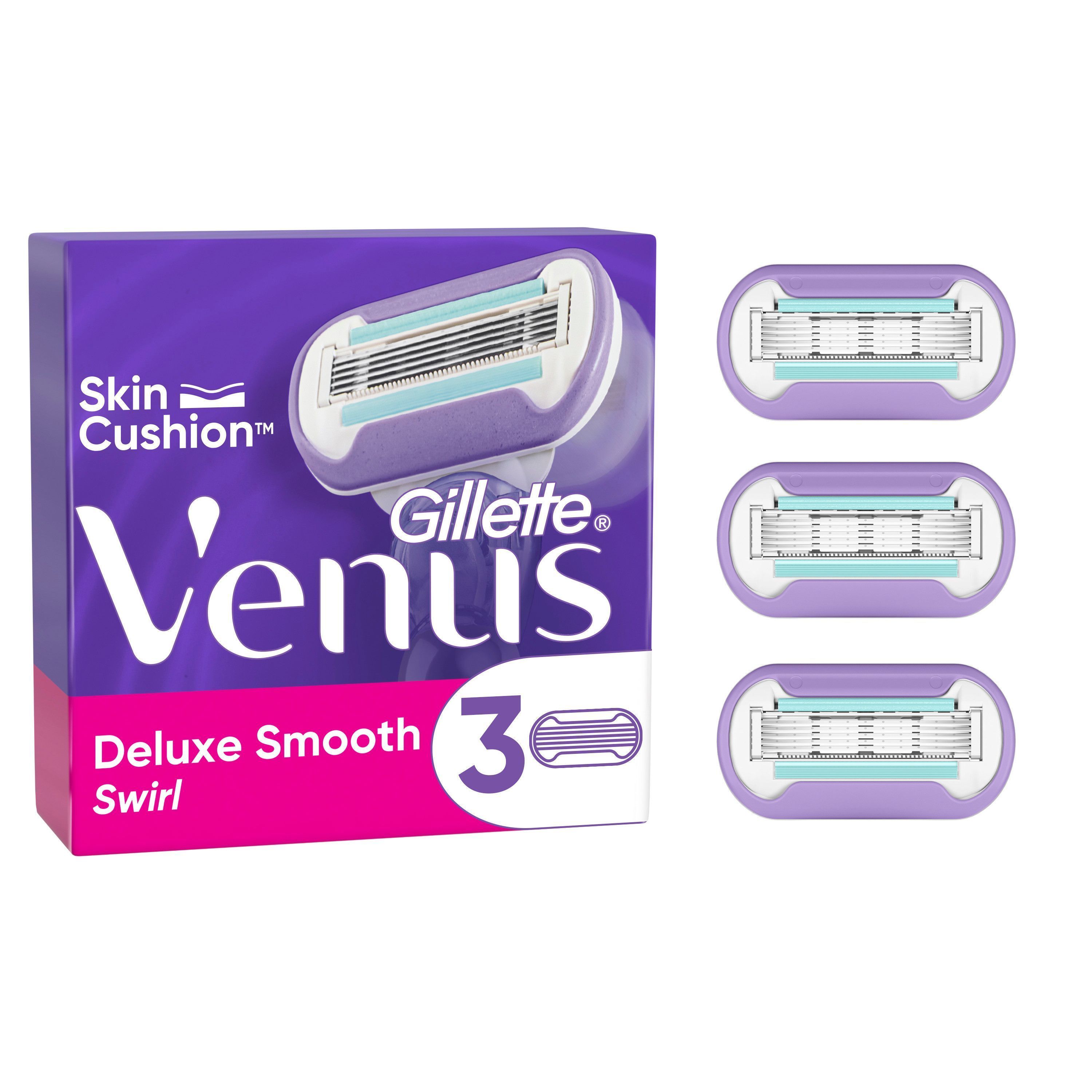 Gillette Venus Deluxe Smooth Swirl Rakblad 3 st