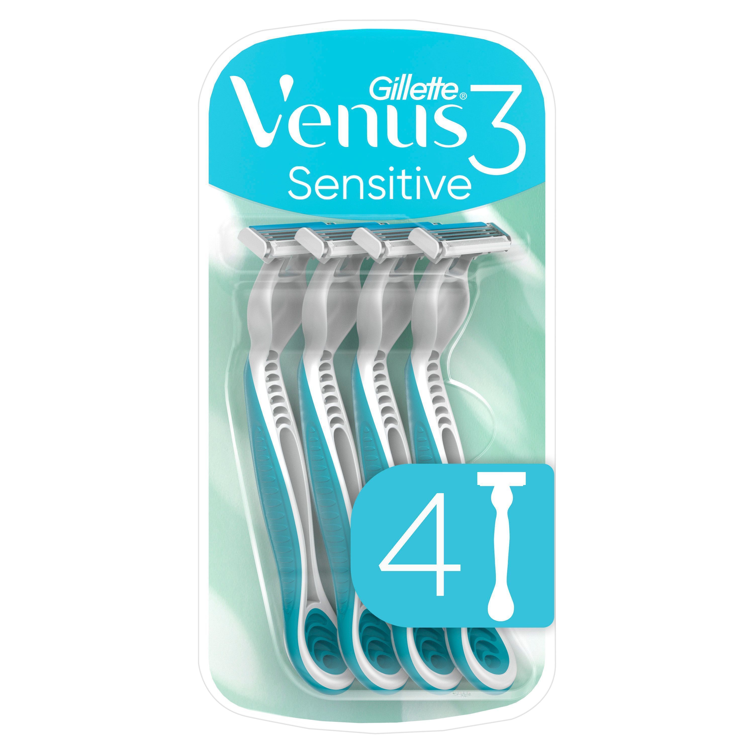 Gillette Venus 3 Sensitive Engångsrakhyvlar 4 st
