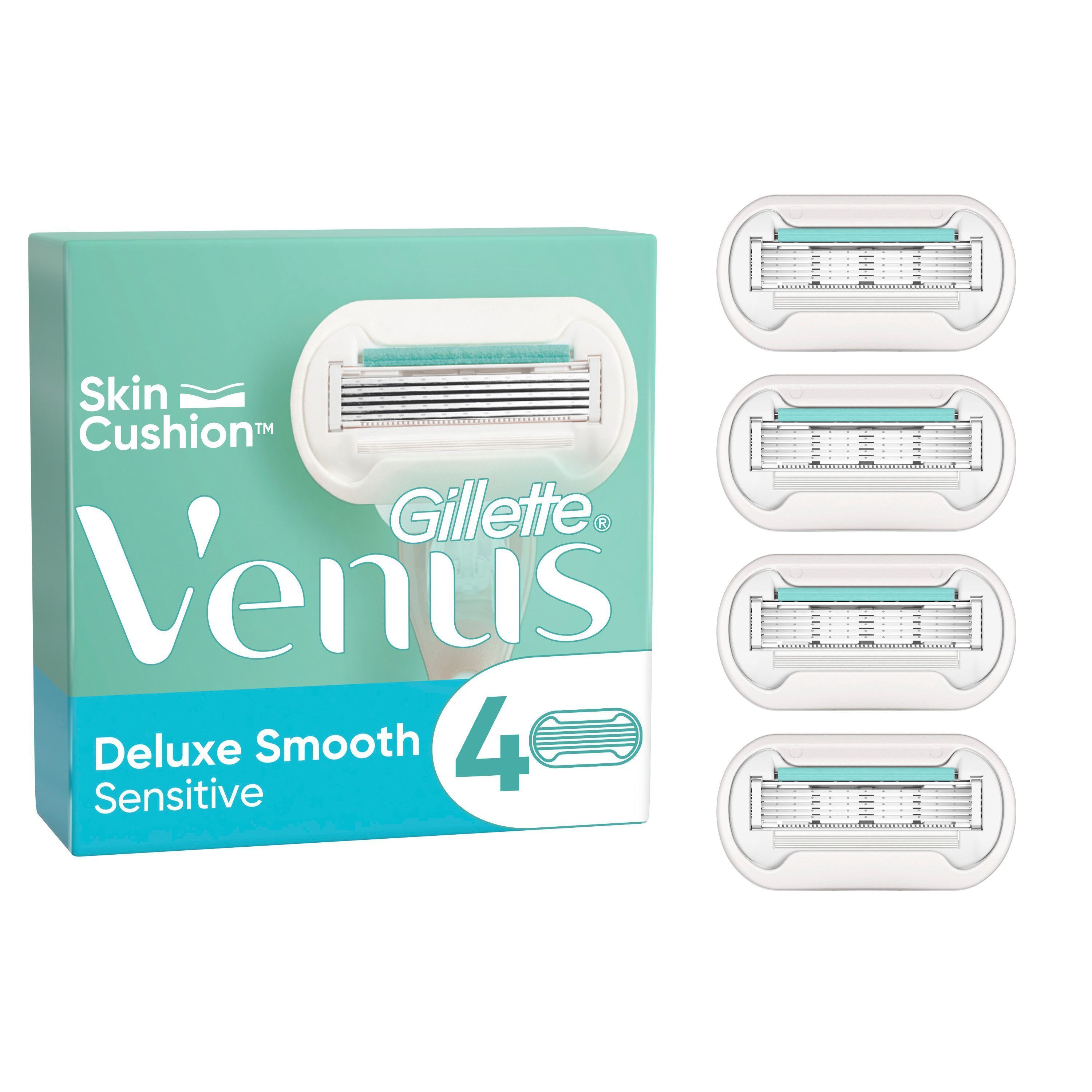 Gillette Venus Deluxe Smooth Sensitive Rakblad 4 st