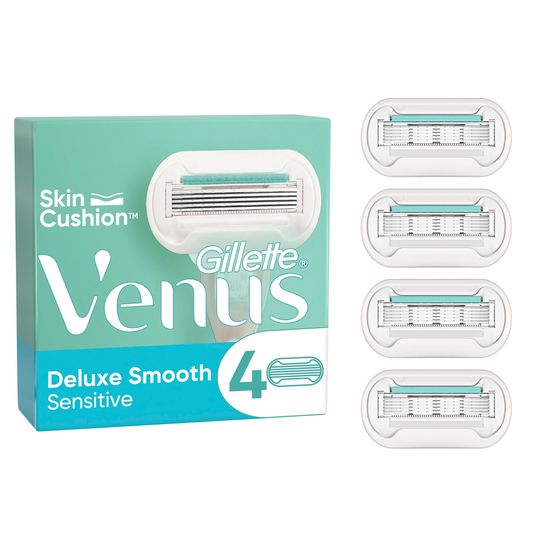 Gillette Venus Deluxe Smooth Sensitive Rakblad 4 st
