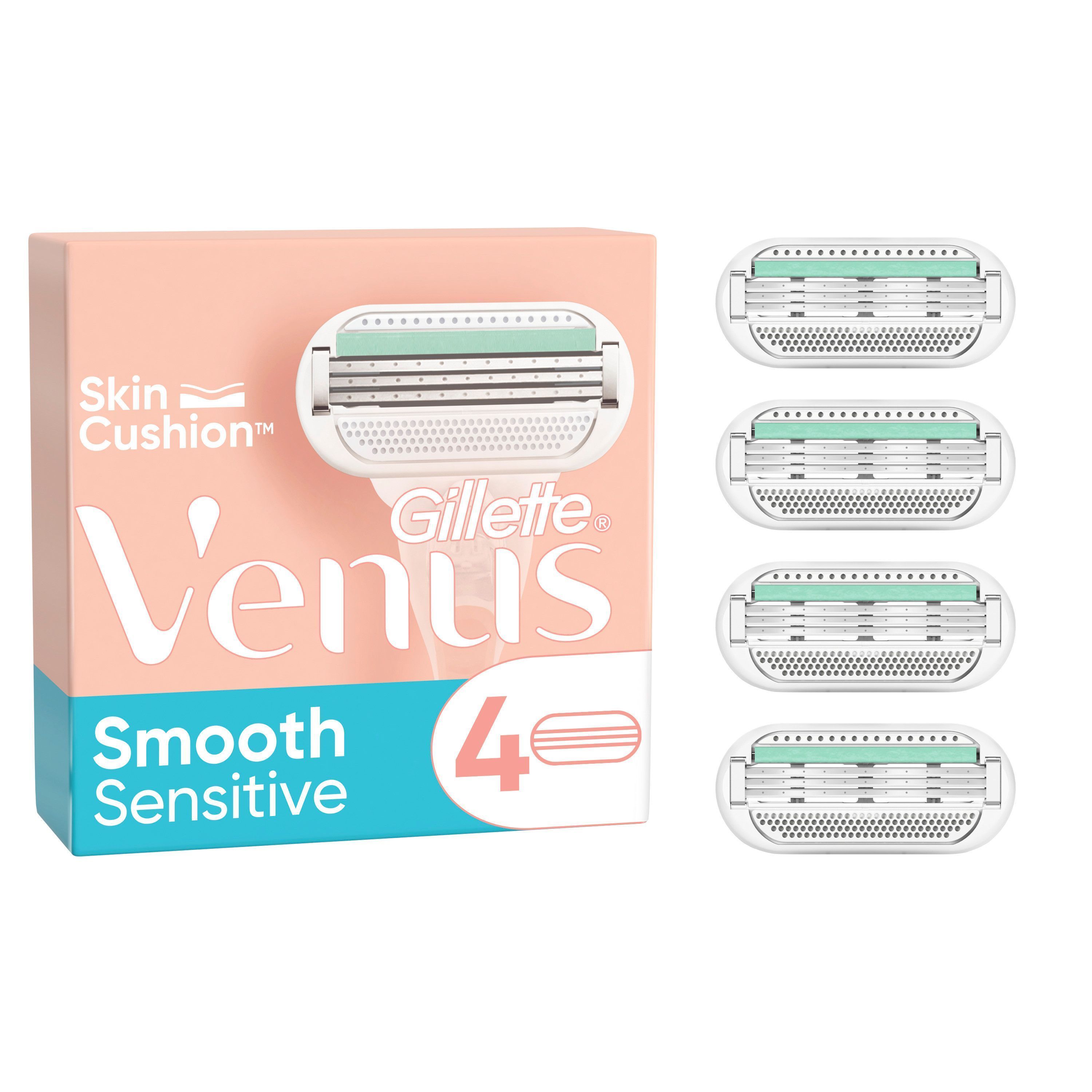 Gillette Venus Smooth Sensitive Rakblad 4 st