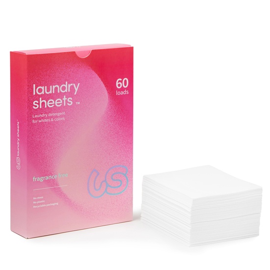 Laundry Sheets Fragrance Free 60-pack