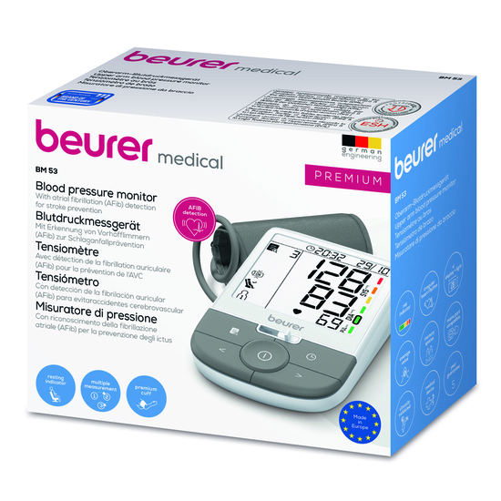 Beurer BM 53 Blodtrycksmätare överarm AFIB