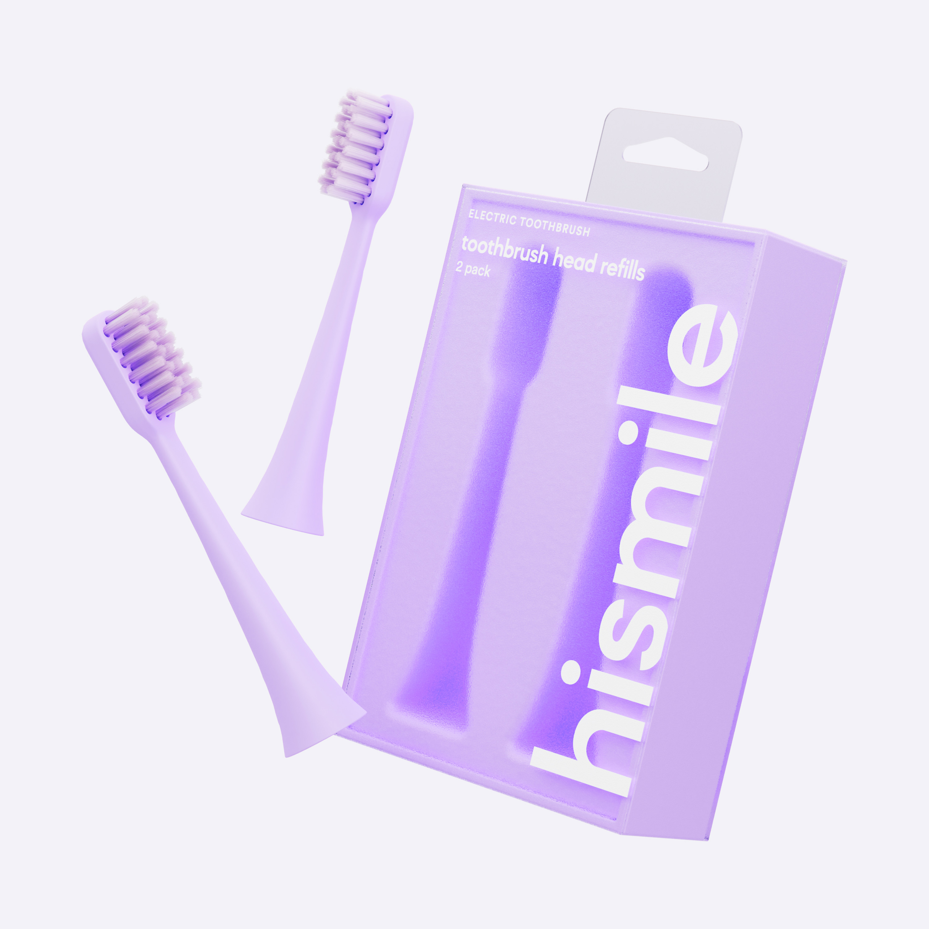 Hismile Toothbrush Replacement Heads Purple 2 st