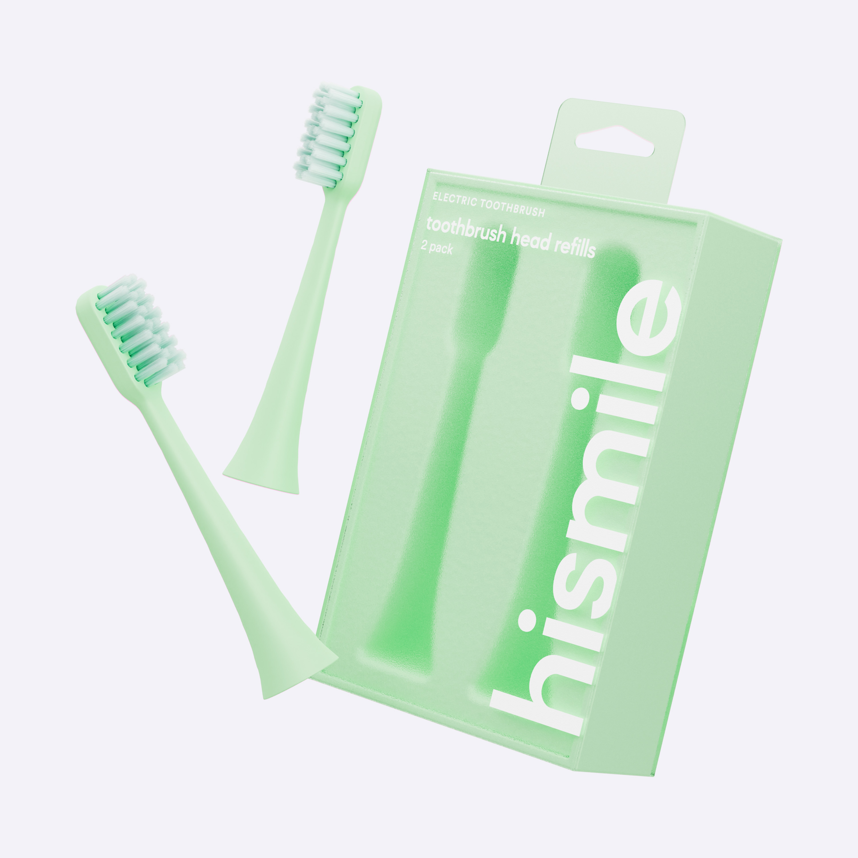 Hismile Toothbrush Replacement Heads Green 2 st