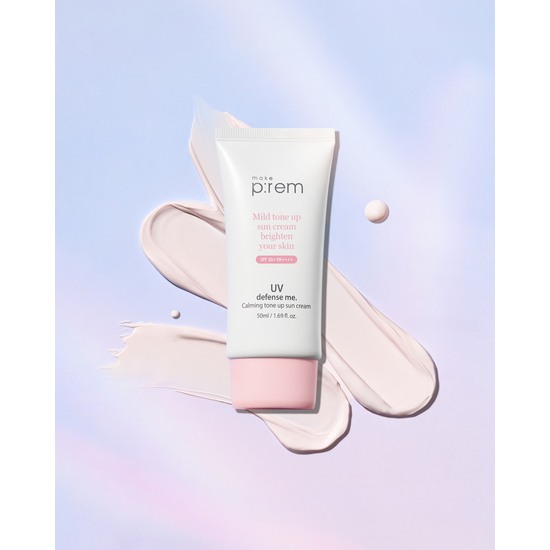 Make P:rem UV Defense Me Calming Tone Up Sun Screen SPF50+ 50 ml